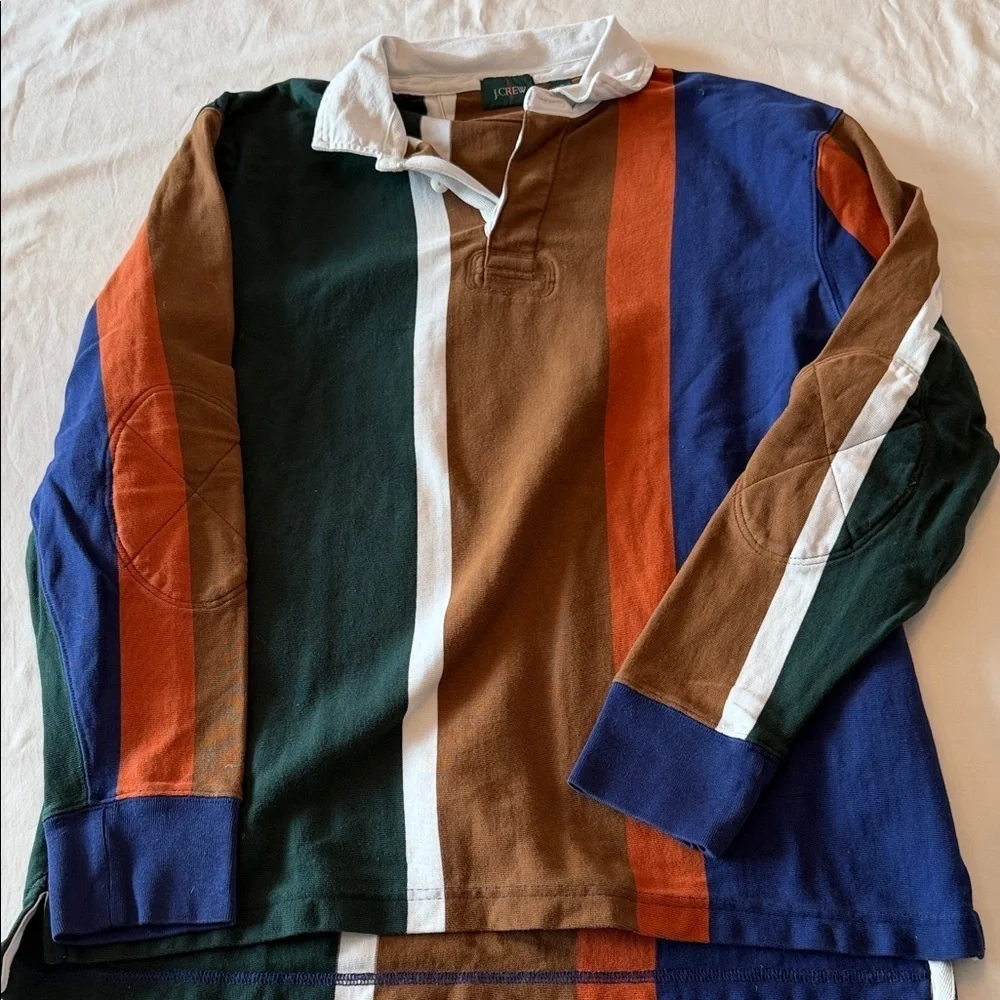 J. Crew Multicolor Striped Polo Shirt